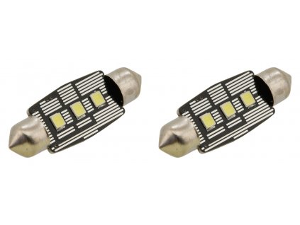Žárovka 3 LED SMD 12V suf.11X38 SV8.5 NEW-CAN-BUS bílá 2ks