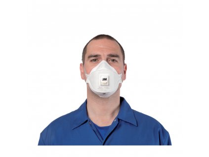 3m aura 9322 ffp2 valved flat fold disposable respirator mask p71 317 image