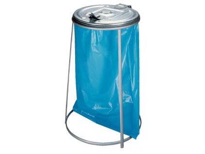 Stojan s víkem na odpadkové pytle 110l žárově zinkovaný