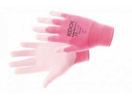 PRETTY PINK rukavice nylonové PU dlaň růžová, velikost 8 CERVA GROUP a. s. PRETTYP08