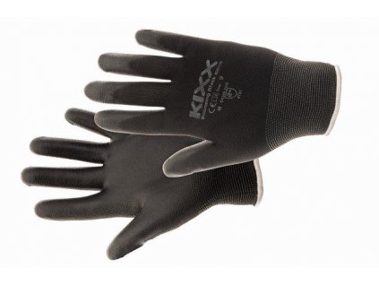 BOUNCING BLACK rukavice nylonové PU dlaň černá, velikost 11 CERVA GROUP a. s. BOUNCINGB11