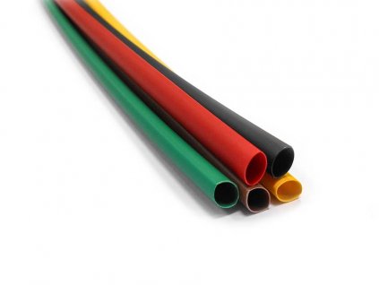 Elektroizolační smršťovací bužírka PE; 1 m; průměr 2,4/1,2mm - modrá