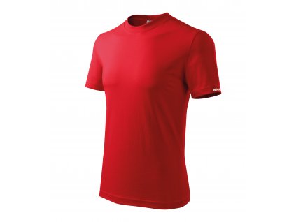Tričko pánské L, červené, 100 % bavlna DEDRA BH5TC-L