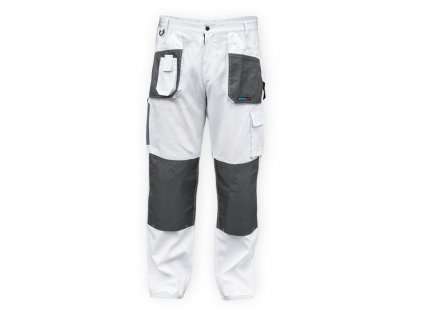 Kalhoty ochranné velikost LD/54, bílá, gramáž 190g/m2 DEDRA BH4SP-LD