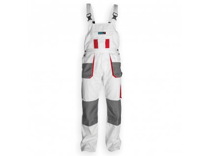 Kalhoty ochranné montérky velikost S/48, bílá, gramáž 190g/m2 DEDRA BH4SO-S
