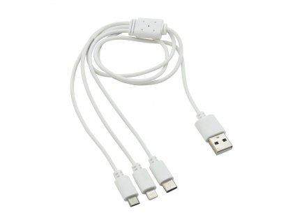 Nabíjecí USB kabel 3in1 (micro USB, iPhone, USB C) Compass 07705