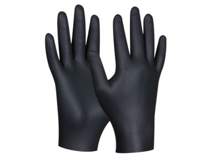 Nitrilové rukavice BLACK NITRIL 80ks - velikost XL GEBOL 709632