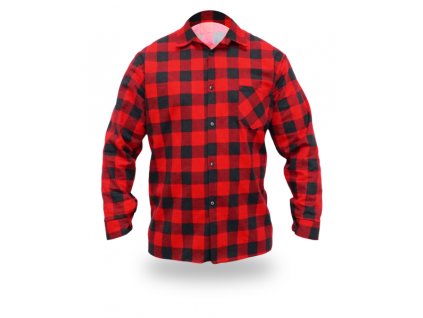 Flanelová košile modrá-bílá, velikost XL, 100 % bavlna DEDRA BH51F3-XL