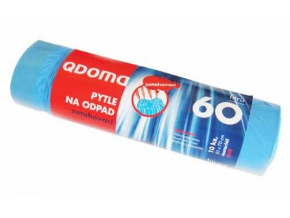 Pytle odpadkové LDPE zatahovací 60l/10 ks 65x75cm QUICKPACK QDM60