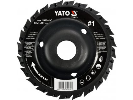 Rotační rašple pilková úhlová 115 mm typ 1 Yato YT-59173