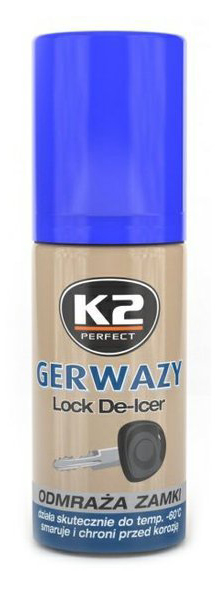 GERWAZY 50 ml rozmrazovač zámků K2 AMK656