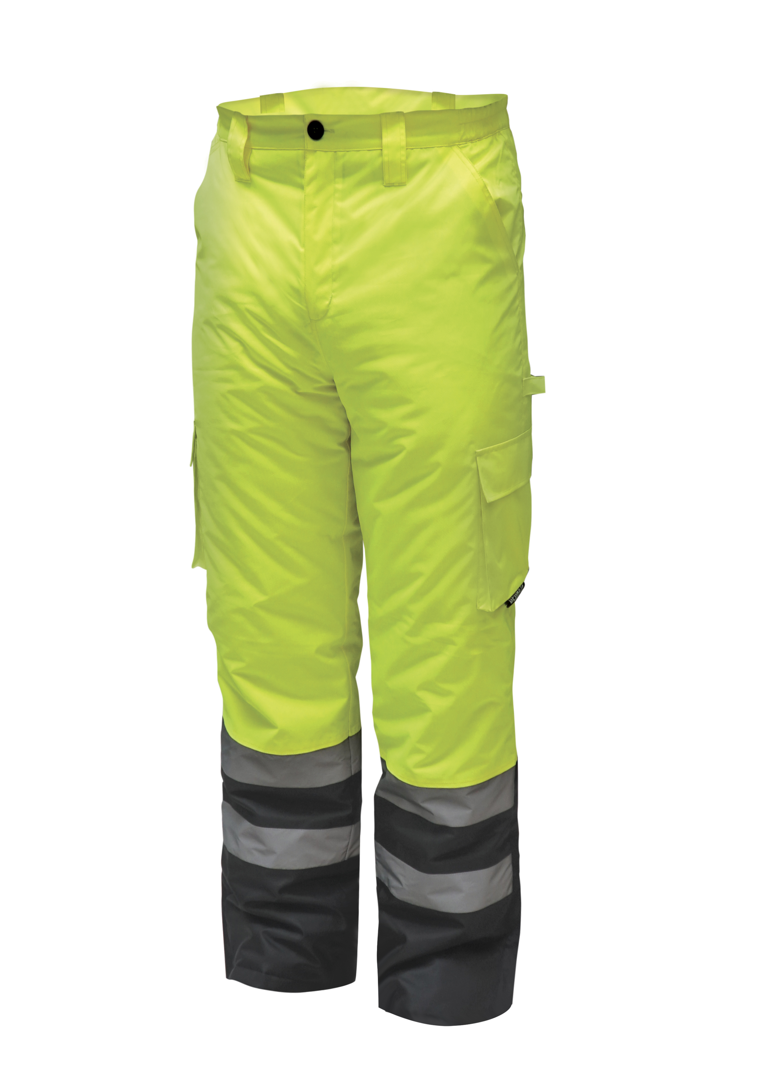 Reflexní zateplené kalhoty vel. S, žluté DEDRA BH80SP1-S + Dárek, servis bez starostí v hodnotě 300Kč