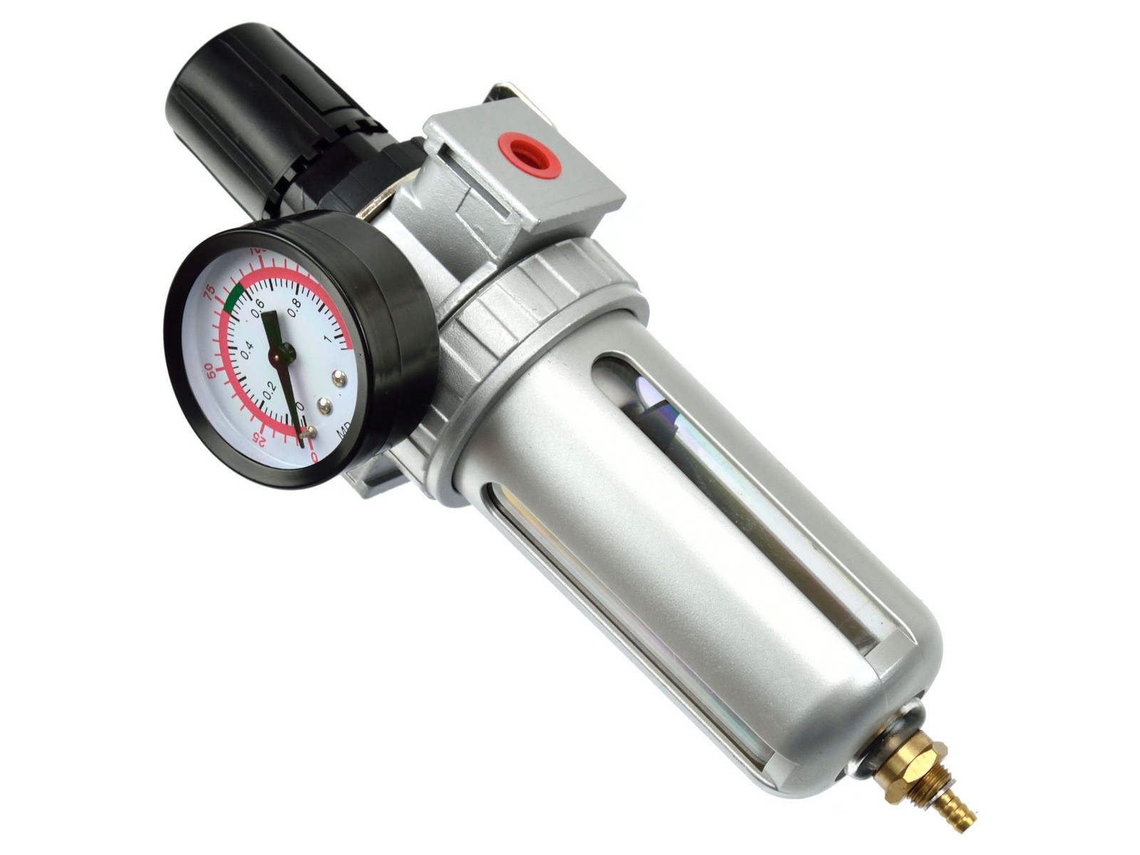 Regulátor tlaku s filtrem a manometrem, max. prac. tlak 10bar GEKO nářadí G01177