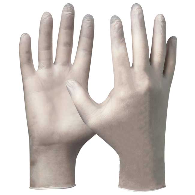 Jednorázové vinylové rukavice WHITE VINYL 100ks - velikost L GEBOL 719622