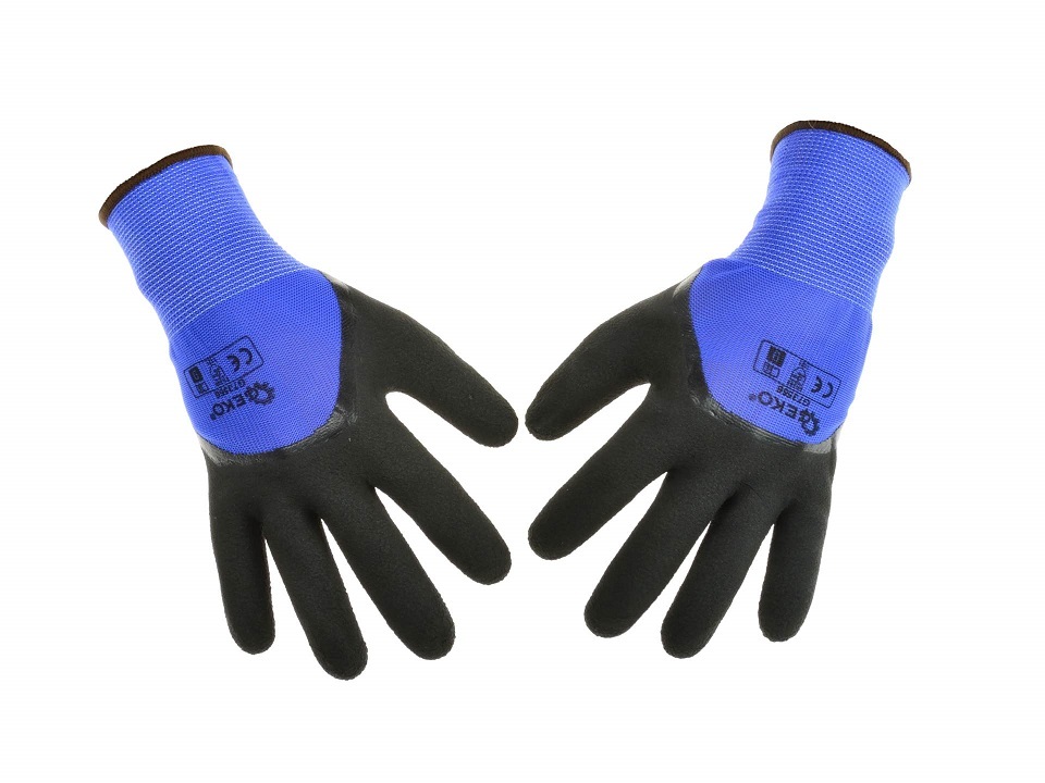 Ochranné pracovní rukavice 3/4, pěnový latex velikost 8 GEKO nářadí G73565