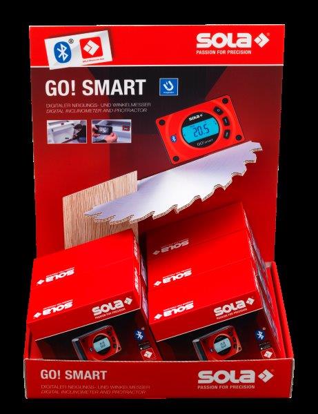SOLA - GO! SMART DISPLAY - digitalní vodováha 8cm - 5ks + Dárek, servis bez starostí v hodnotě 300Kč