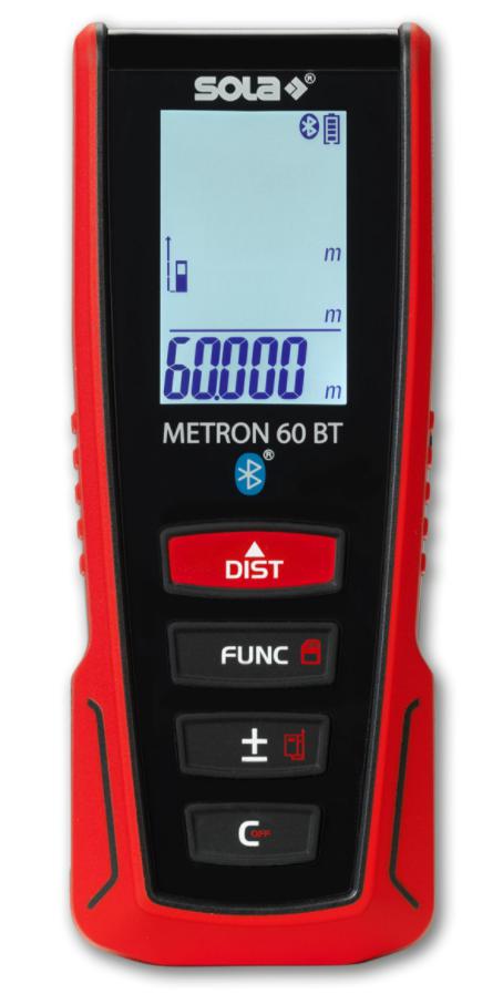 SOLA - METRON 60 BT - laserový dálkoměr 60m s BT + Dárek, servis bez starostí v hodnotě 300Kč