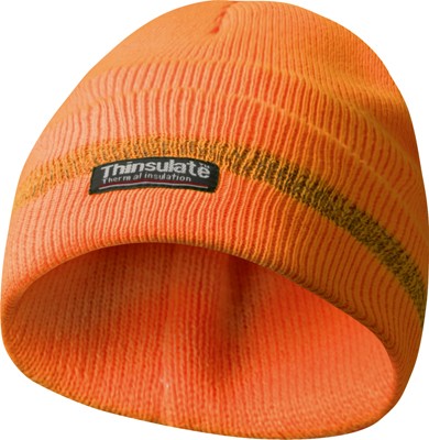 Reflexní zimní pracovní čepice, materiál THINSULATE - oranžová GEBOL 700000