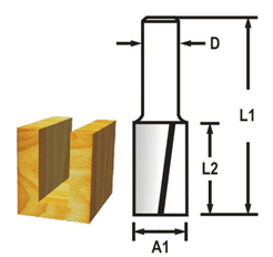 Drážkovací fréza 2 břit 10x19x51 Makita D-47531