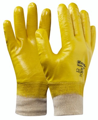 Pracovní nitrilové rukavice YELLOW NITRIL PLUS velikost 10 GEBOL 709511