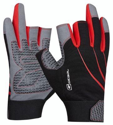 Pracovní rukavice PRE TOUCH černo-šedivo-červená, velikost 10 GEBOL 709876
