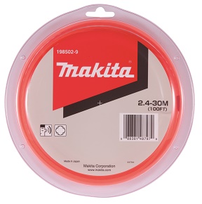 struna nylonová 2,4mm oranžová, 30m, speciální pro aku stroje=newE-01806 Makita 198502-9