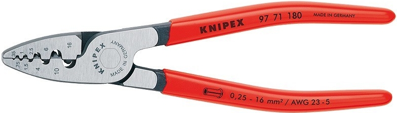 Kleště krimpovací na dutinky 180 mm KNIPEX 9771180 + Dárek, servis bez starostí v hodnotě 300Kč