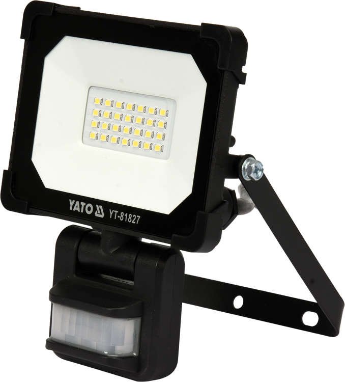 Reflektor SMD LED, 20W, 1800lm, IP54, pohyb. sensor Yato YT-81827 + Dárek, servis bez starostí v hodnotě 300Kč