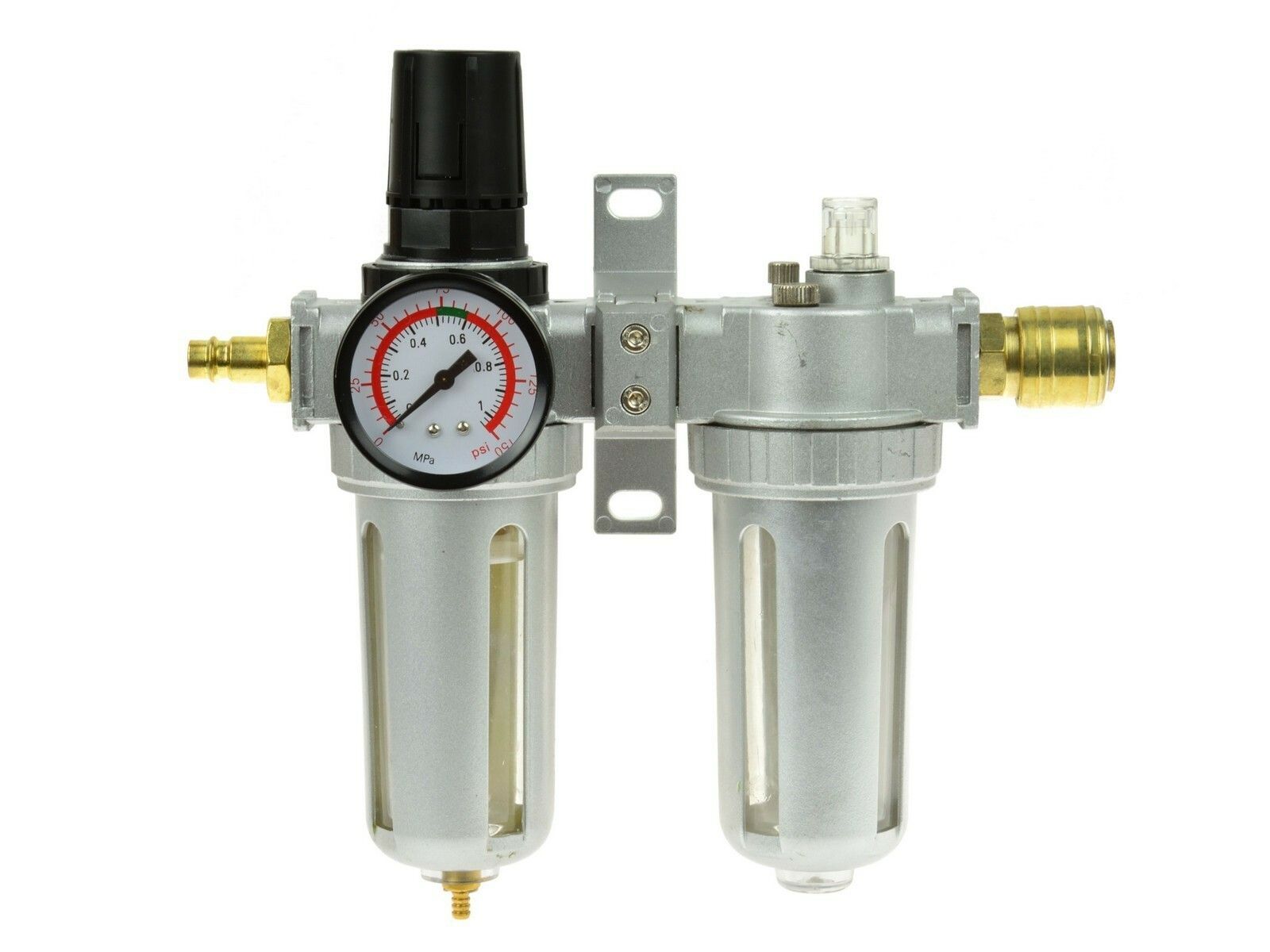 Regulátor tlaku s filtrem a manometrem a přim. oleje, max. prac. tlak 1,0MPa / GEKO GEKO nářadí G03161RO