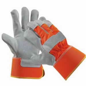 Pracovní rukavice hovězí štípenka, velikost 10 CERVA GROUP a. s. CURLEW ORANGE