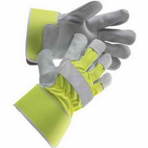Pracovní rukavice hovězí štípenka, velikost 10 CERVA GROUP a. s. CURLEW YELLOW