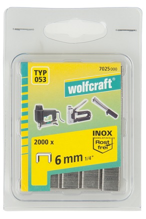WOLFCRAFT - sponka široká do sponkovačky výška 10 mm 1000 ks WOLFCRAFT 7036000