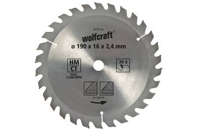 WOLFCRAFT - Kotouč pilový HM 20zub 160mm WOLFCRAFT 6733000