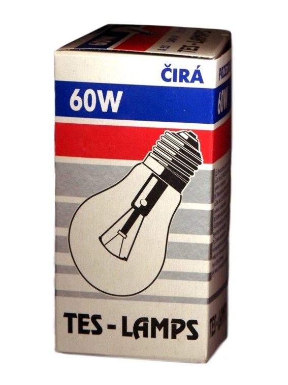 Topný článek E27 60W - čirá TES-LAMP s.r.o. E27060CIRA