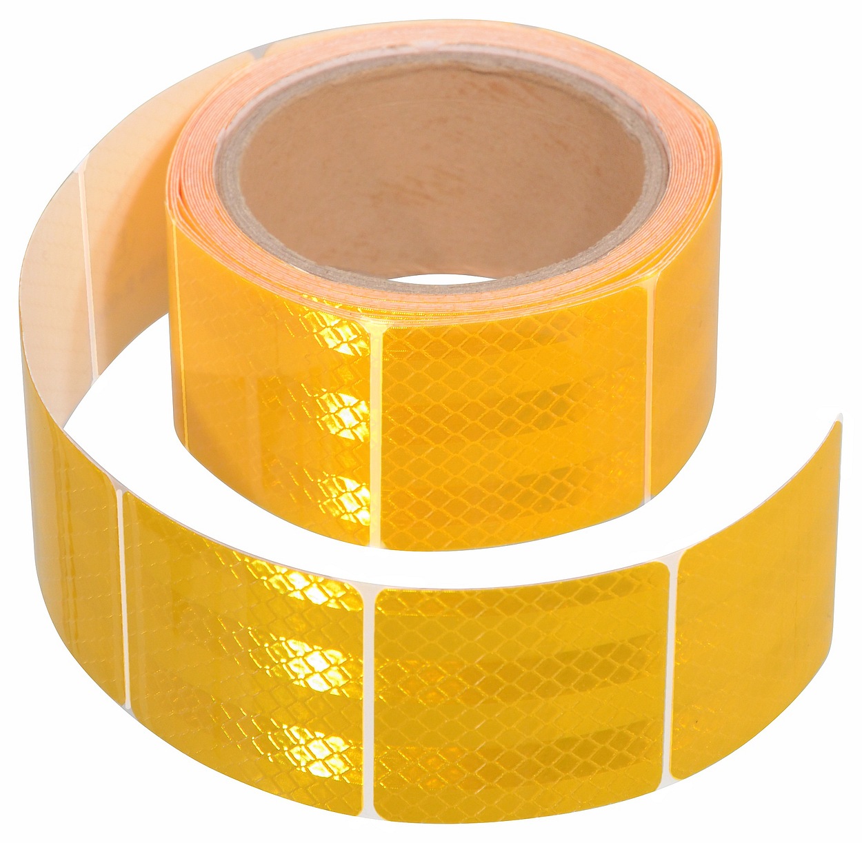Samolepící páska reflexní dělená 5m x 5cm žlutá (role 5m) 01547