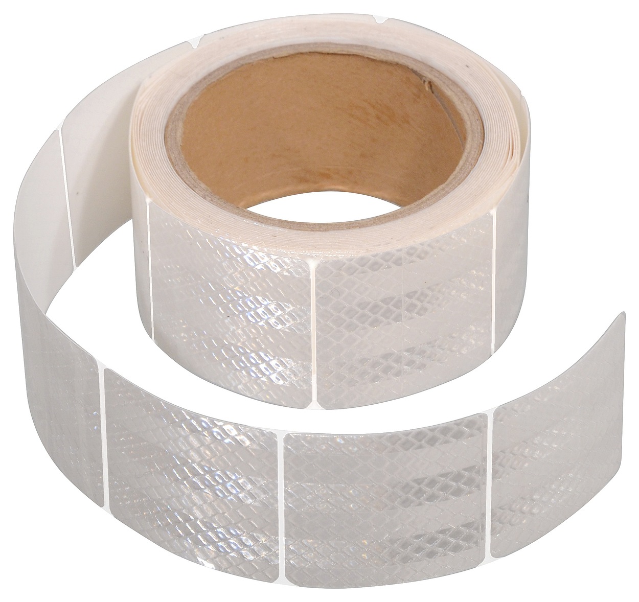 Samolepící páska reflexní dělená 5m x 5cm bílá (role 5m) 01548