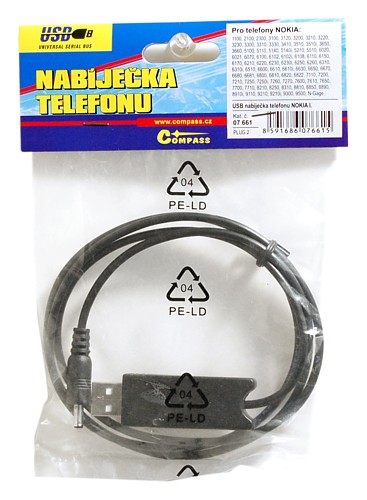 Nabíječka telefonu USB NOKIA I. + zesilovač Compass 07661