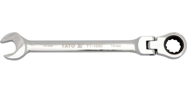 Klíč očkoplochý ráčnový 25 mm s kloubem Yato YT-1691