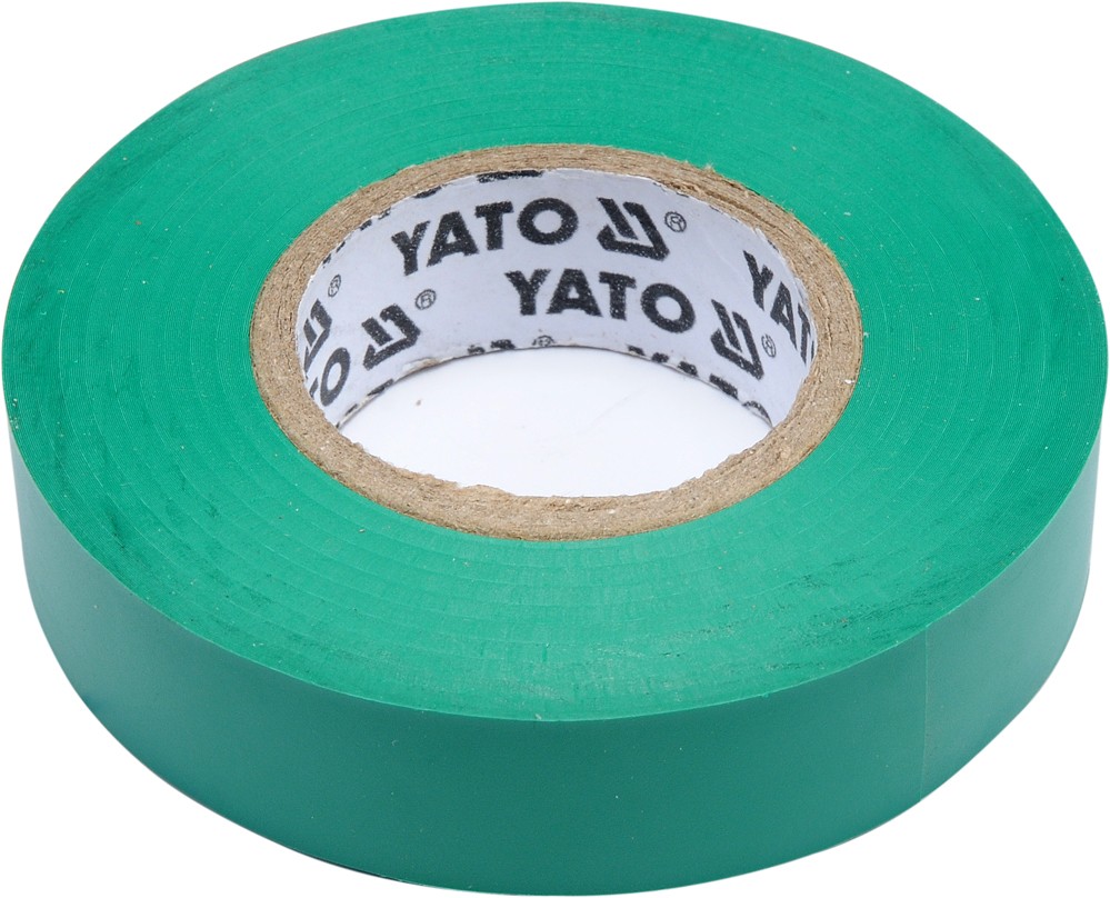 Izolační páska elektrikářská PVC 15mm / 20m zelená Yato YT-81595