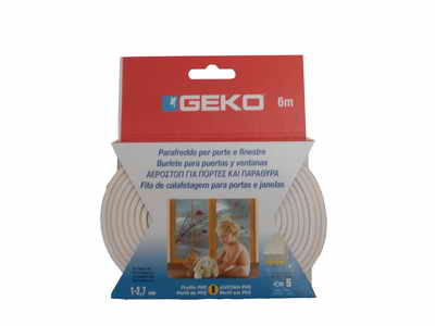 Těsnění do oken bílé samolepící PVC 9x3mm/ 6m MAGG G1200/2