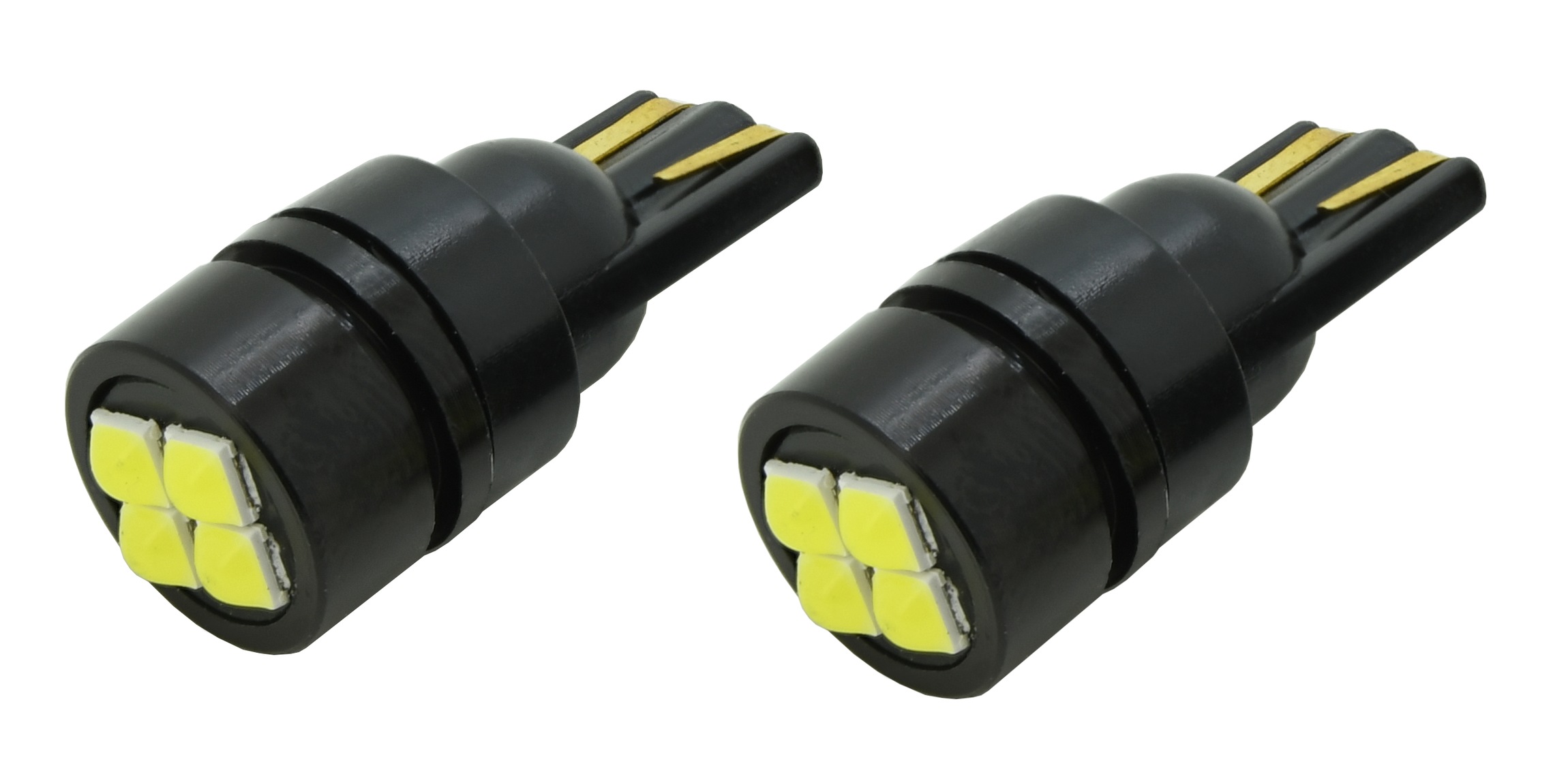 Žárovka 4LED 3030 12V T10 bílá 2ks Compass 33777