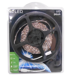 LED pásek 5m, 30LED/m, 5050, bílá starLED SLPASA3