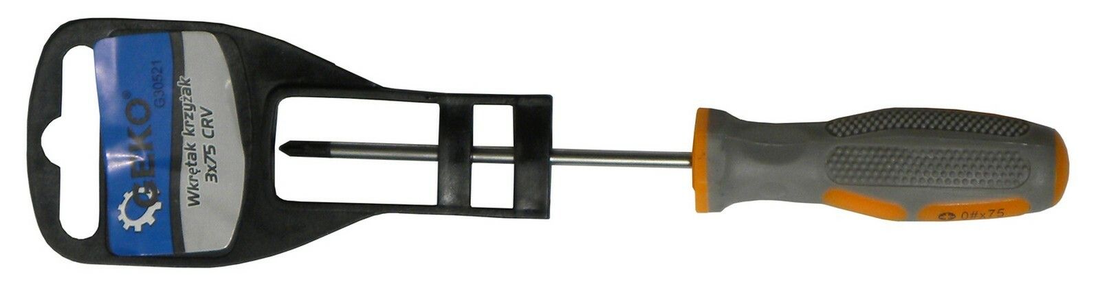 Šroubovák křížový, PH 3x75mm, CrV GEKO GEKO nářadí G30521