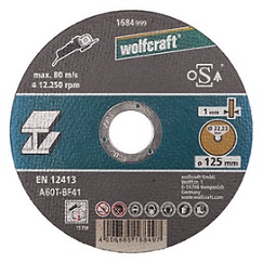 WOLFCRAFT – Kotouč řezací na kov 125x1mm Wolfcraft 1684999