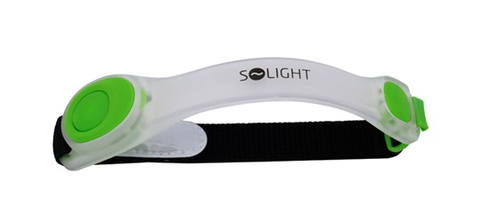 SOLIGHT - LED bezpečnostní pásek, 2x CR2032, zelená SOLIGHT WL104G