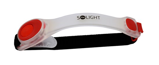 SOLIGHT - LED bezpečnostní pásek, 2x CR2032, červená SOLIGHT WL104R