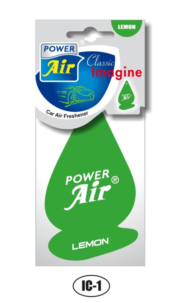 Papírový osvěžovač vzduchu - LEMON POWER AIR IC-1