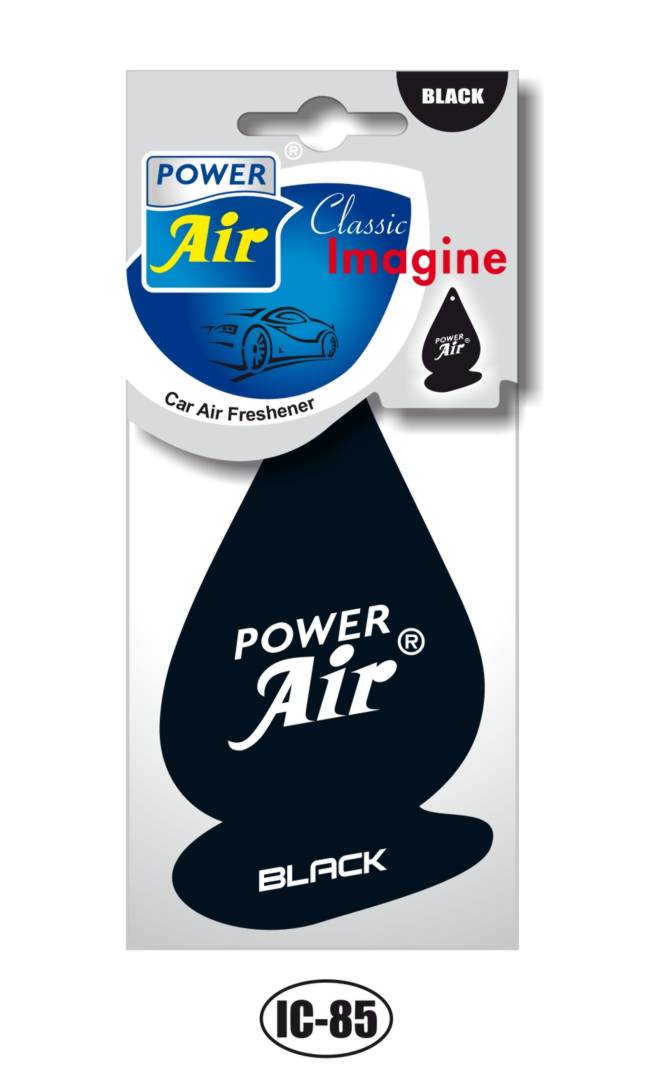 Papírový osvěžovač vzduchu - BLACK POWER AIR IC-85