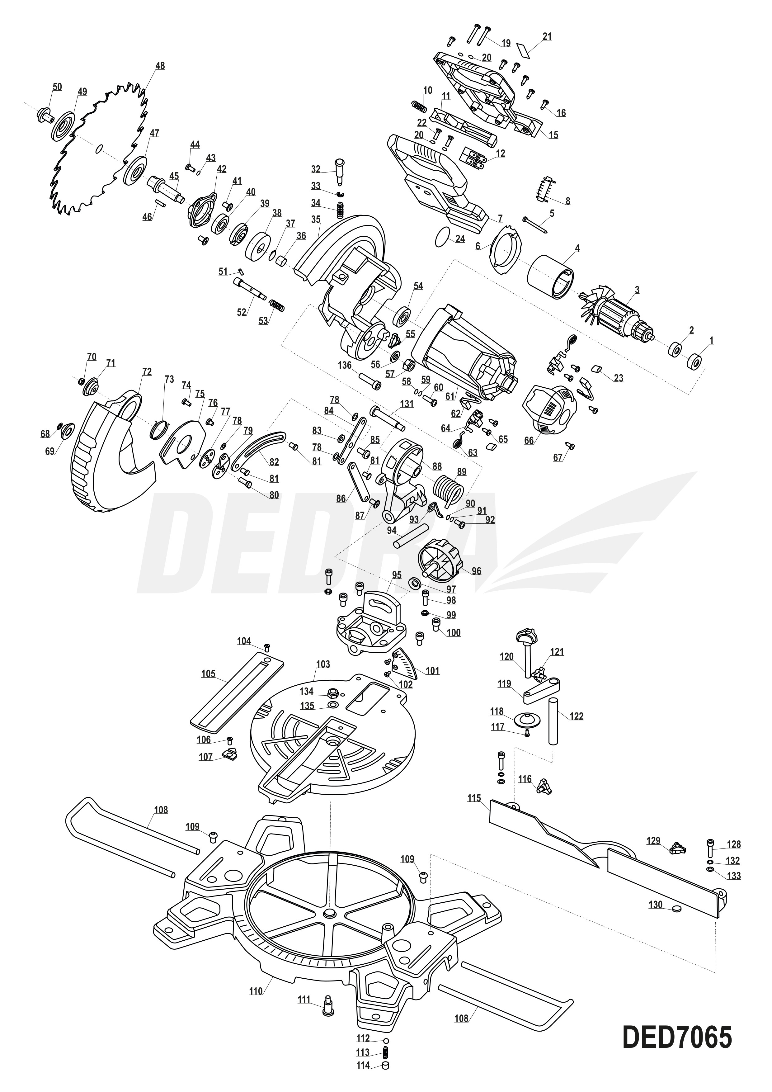 Aku vrtací šroubovák 12V, 1,5Ah, 3-5h, 0-650rpm DEDRA XDED7065.045