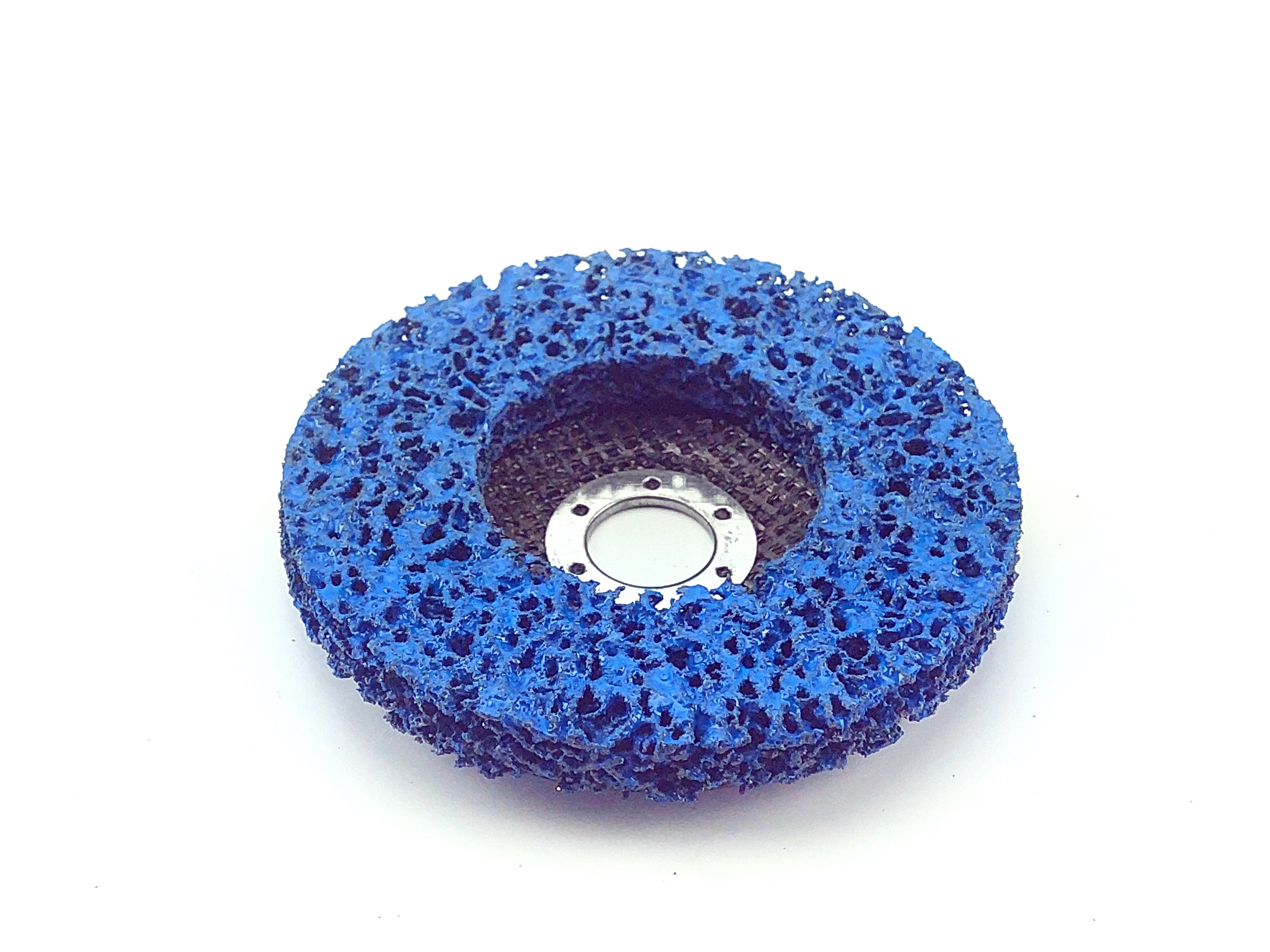 Porézní čistící a leštící kotouč do úhlové brusky (modrý) - 125x22,23 mm GEKO nářadí G00385